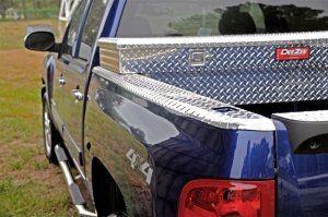 Dodge Ram Truck Bed Side Rail Protector - Dee Zee - Brite-Tread Wrap Side w/Stake Holes - `02-`09